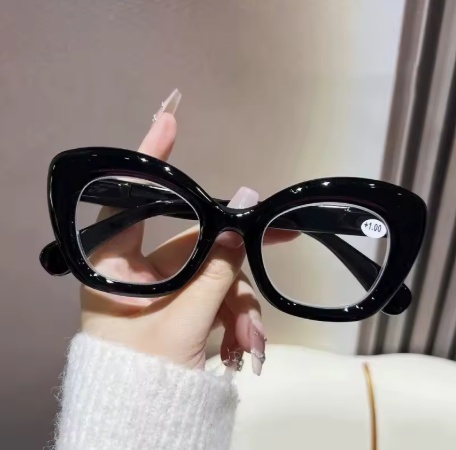 Thick Frame Cat Eye Vintage Glasses