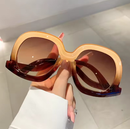 Oversized Retro Frame Square Glasses